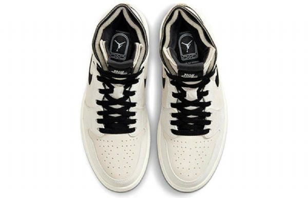 Nike Air Jordan 1 Zoom Retro Basketball Shoes Dame Hvite