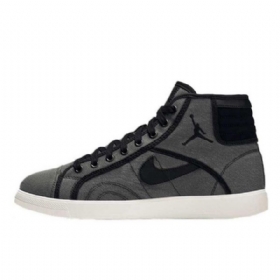 Nike Air Jordan Sky High Tops Og Sko Herre Svarte Grå