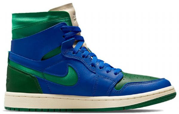 Nike Aleali May X Air Jordan 1 High Tops Zoom Komfort Retro Basketball Shoes Dame Grønn Blå