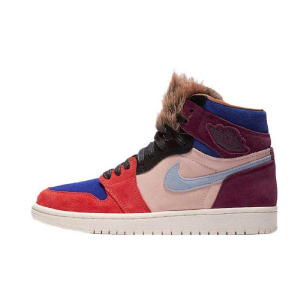 Nike Aleali May X Jordan 1 Retro High Tops Viotech Sko Dame Multicolor