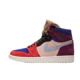 Nike Aleali May X Jordan 1 Retro High Tops Viotech Sko Dame Multicolor