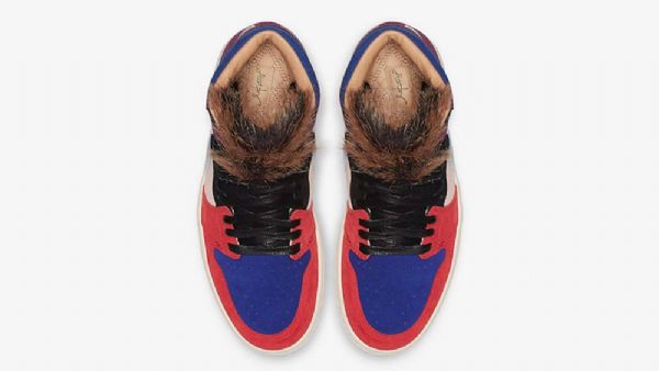 Nike Aleali May X Jordan 1 Retro High Tops Viotech Sko Dame Multicolor