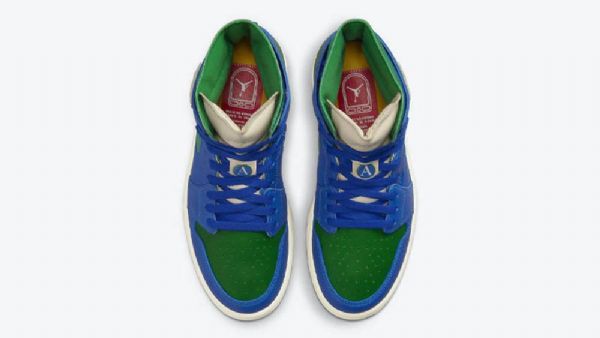 Nike Aleali May X Jordan 1 Zoom Komfort Califia Sko Dame Grønn Blå