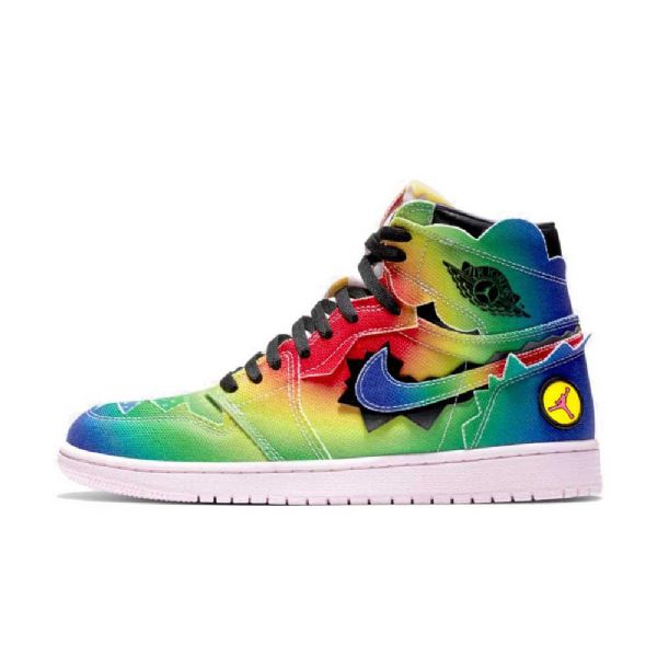 Nike J Balvin X Jordan 1 High Tops Og Sko Herre Multicolor