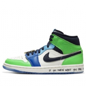 Nike Melody Ehsani X Air Jordan 1 Mid Tops Retro Basketball Shoes Dame Multicolor