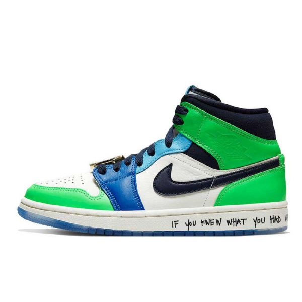 Nike Melody Ehsani X Jordan 1 Mid Tops Fearless Sko Dame Multicolor