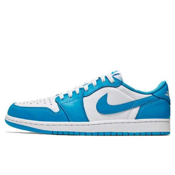 Nike Sb Air Jordan 1 Low Tops Unc Sko Dame Blå Hvite