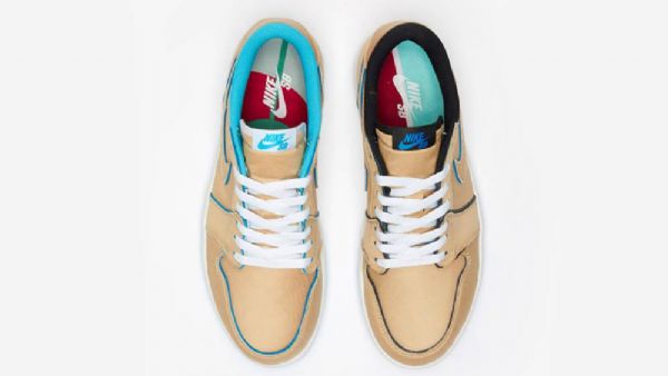 Nike Sb Air Jordan Low Tops Camel Sko Herre Brune Blå