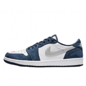 Nike Sb X Air Jordan 1 Low Tops Sko Herre Marineblå