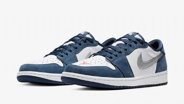 Nike Sb X Air Jordan 1 Low Tops Sko Herre Marineblå