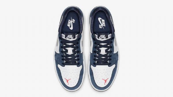 Nike Sb X Air Jordan 1 Low Tops Sko Herre Marineblå