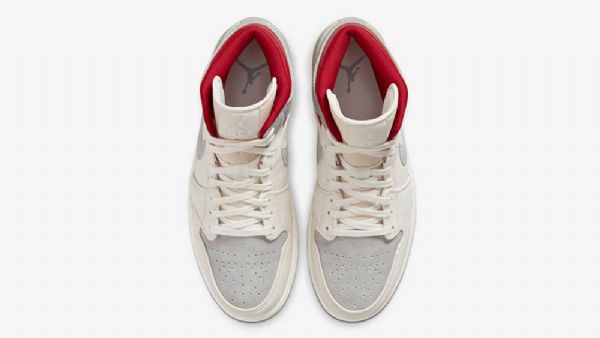 Nike Sns X Jordan 1 Mid Tops 20th Anniversary Sko Herre Grå
