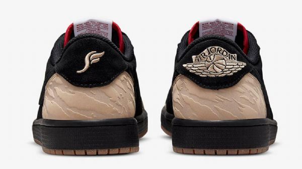 Nike Solefly X Air Jordan 1 Low Tops Carnivore Sko Herre Svarte