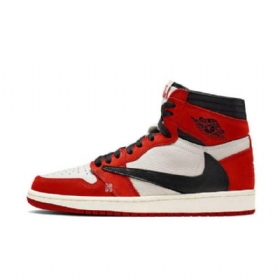 Nike Travis Scott X Air Jordan 1 Chicago Sko Herre Svarte Blå