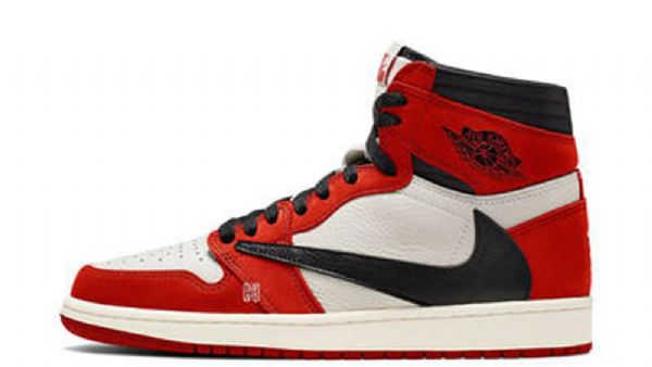 Nike Travis Scott X Air Jordan 1 Chicago Sko Herre Svarte Blå