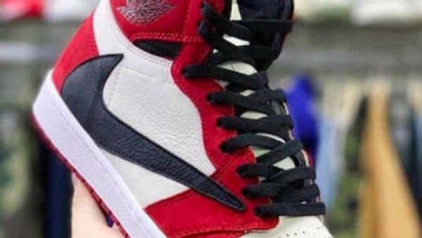 Nike Travis Scott X Air Jordan 1 Chicago Sko Herre Svarte Blå