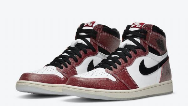 Nike Trophy Room X Jordan 1 Retro High Tops Og Chicago Sko Dame Burgunder Hvite