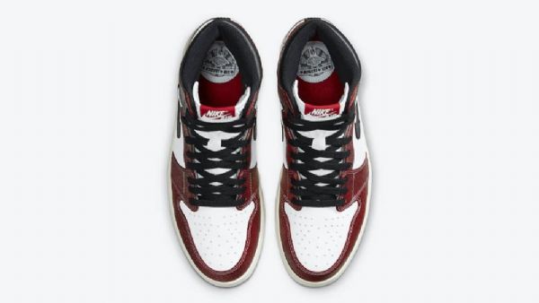 Nike Trophy Room X Jordan 1 Retro High Tops Og Chicago Sko Dame Burgunder Hvite