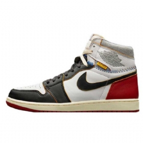 Nike Union X Jordan 1 Sko Herre Svarte