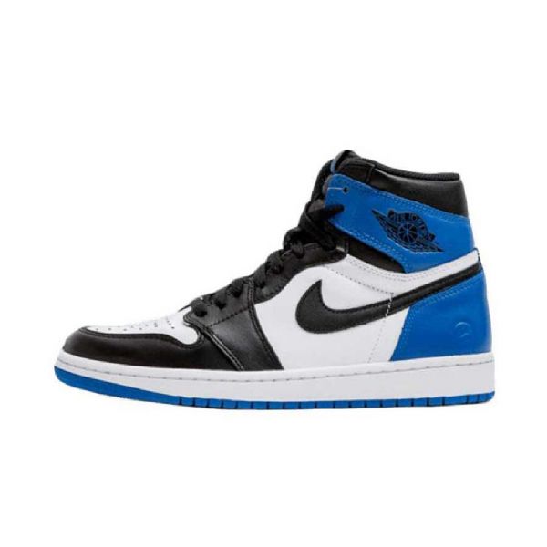 Nike X Fragment Air Jordan 1 Sko Herre Svarte Blå