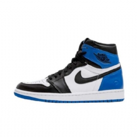 Nike X Fragment Air Jordan 1 Sko Herre Svarte Blå