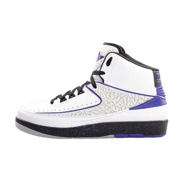 Nike Air Jordan 2 Concord Retro Sko Herre Hvite