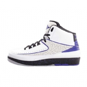 Nike Air Jordan 2 Concord Retro Sko Herre Hvite