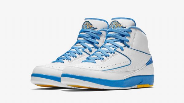 Nike Air Jordan 2 Melo Sko Herre Hvite Blå