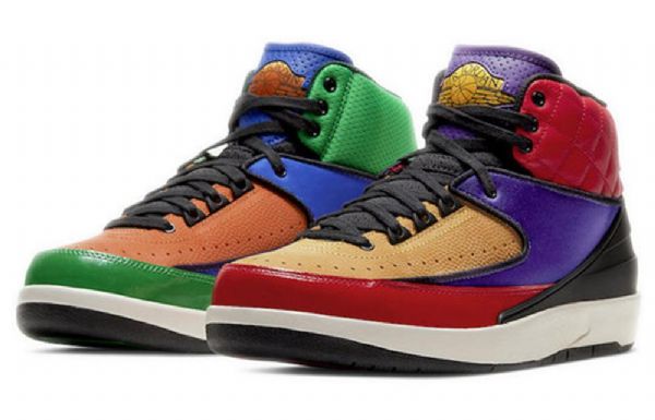 Nike Air Jordan 2 Retro Basketball Shoes Dame Multicolor
