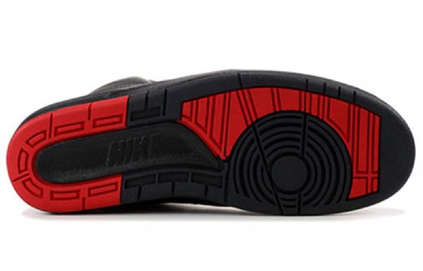 Nike Air Jordan 2 Retro Basketball Shoes Herre Svarte Rød