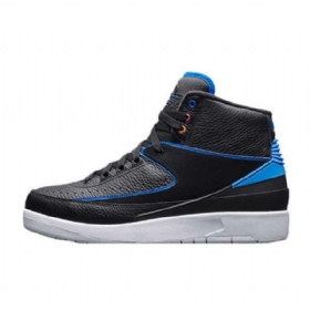 Nike Air Jordan 2 Retro Sko Herre Svarte Blå