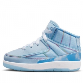 Nike Air Jordan 2 Retro Td J Balvin Sko Barn Blå