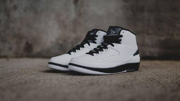 Nike Air Jordan 2 Retro Wing It Sko Herre Hvite Svarte