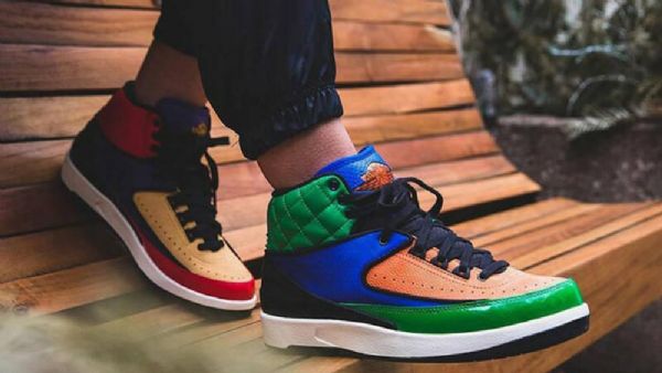 Nike Air Jordan 2 Sko Herre Lilla Multicolor