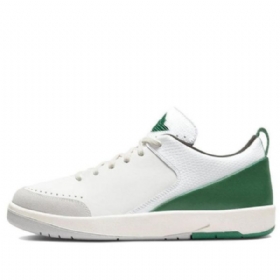 Nike Nina Chanel Abney X Air Jordan 2 Retro Low Tops Basketball Shoes Dame Hvite Grønn