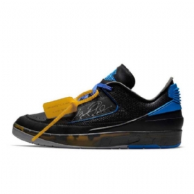 Nike Off-white X Air Jordan 2 Low Tops Sko Dame Svarte