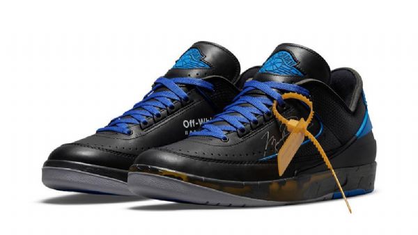 Nike Off-white X Air Jordan 2 Low Tops Sko Dame Svarte