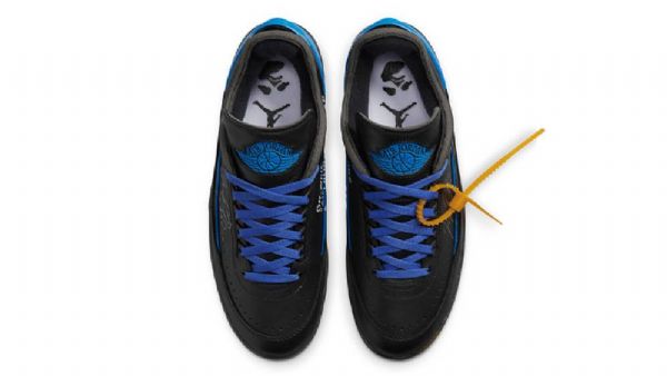 Nike Off-white X Air Jordan 2 Low Tops Sko Dame Svarte