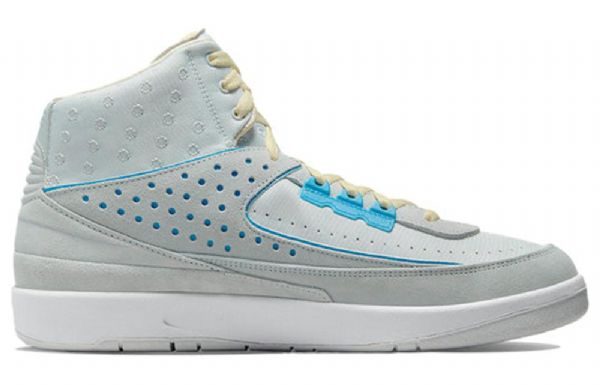 Nike Union La X Air Jordan 2 Retro Basketball Shoes Herre Grå Blå