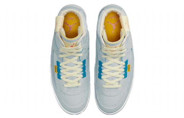 Nike Union La X Air Jordan 2 Retro Basketball Shoes Herre Grå Blå