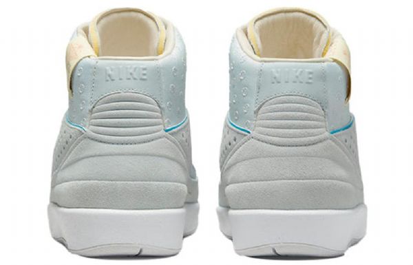 Nike Union La X Air Jordan 2 Retro Basketball Shoes Herre Grå Blå