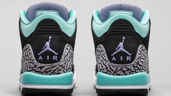 Nike Air Jordan 3 Retro Girls Bleached Sko Herre Svarte Turkis