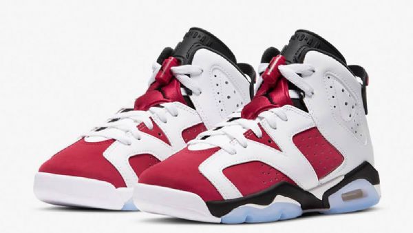 Nike Air Jordan 6 Carmine Gs Sko Dame Multicolor