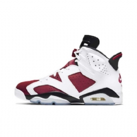 Nike Air Jordan 6 Carmine Sko Dame Burgunder Hvite