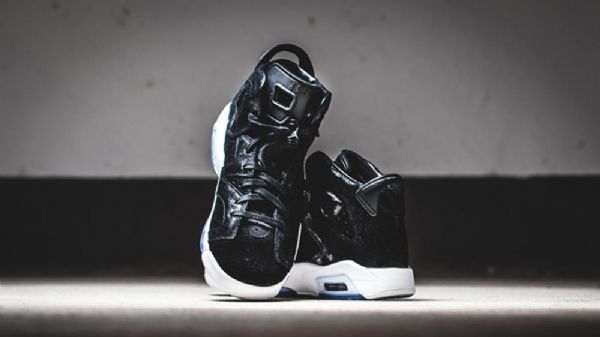 Nike Air Jordan 6 Gg Heiress Semsket Skinn Sko Herre Svarte