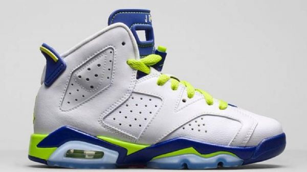 Nike Air Jordan 6 Girls Fierce Sko Herre Hvite Grønn