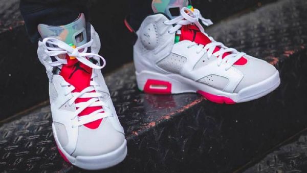 Nike Air Jordan 6 Hare Sko Dame Hvite