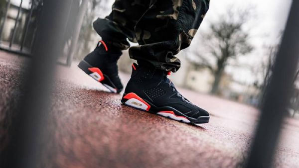 Nike Air Jordan 6 Infrared Retro Sko Herre Svarte