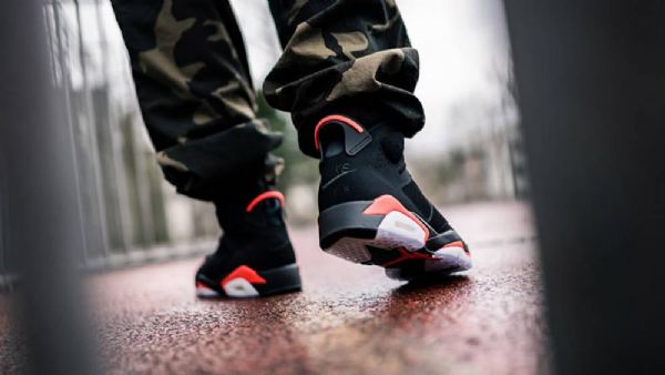 Nike Air Jordan 6 Infrared Retro Sko Herre Svarte