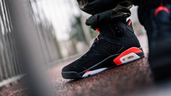 Nike Air Jordan 6 Infrared Retro Sko Herre Svarte